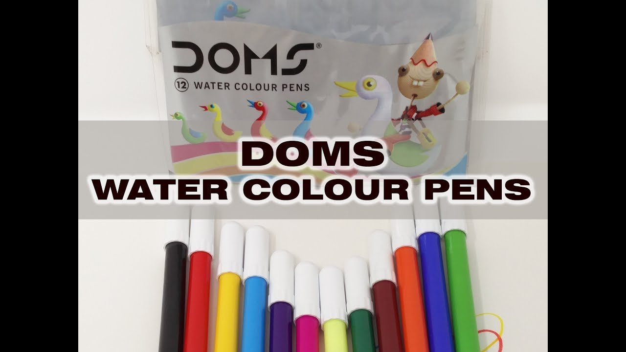 Flipkartcom  SHYAM DOMS Brush Pens 26 Shades including golden silver  BRUSH Like Nib Sketch Pen 